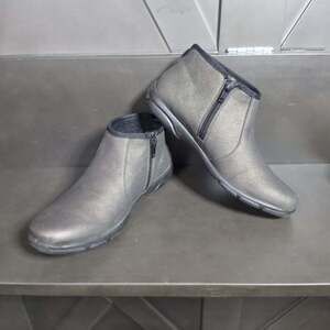 Romika ankle Boots Womens Size 6.5 Leather TopDry Comfort Casual EU 37 New Gray